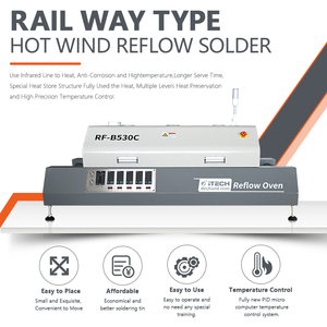 Thiết Bị Sản Phẩm Điện Tử RF-B530C Lò Phản Xạ Không Khí Nóng 5 Vùng Lò Hàn Ngược Smt Không Chì Cho Bảng Mạch - Product Image 2
