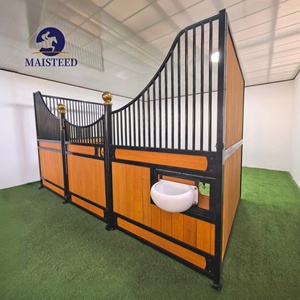 Vente flash : Box pour chevaux en acier galvanisé, installation facile, box robuste en acier galvanisé pour <span class=keywords><strong>ferme</strong></span> équine - Product Image 2