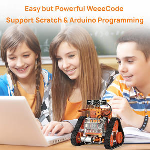 Kit de <span class=keywords><strong>robot</strong></span> STEAM WeeeBot <span class=keywords><strong>Evolution</strong></span> 6 en 1, jouet éducatif programmable STEM, apprentissage de l'IA, voitures, boîte cadeau DIY pour enfants - Product Image 3