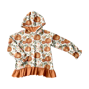 Pre-venta Sudadera con Capucha de Manga Larga para Niñas con Estampado Floral, Ropa de Moda Nueva de Boutique, Venta al por Mayor de Fábrica de Ropa Infantil para Otoño - Product Image 6