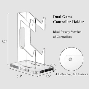 Acrylic Clear Portable <strong>Controller</strong> <strong>Stand</strong> for PS5 PS4 Xbox Game Consoles Foldable for Design - Product Image 2