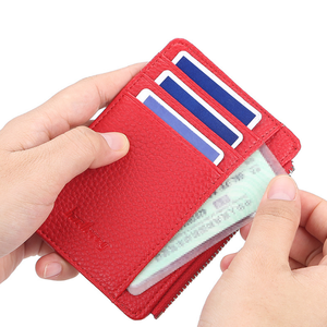 Nuevo Ultra-delgada cremallera corta licencia Banco Paquete de tarjeta titular de la tarjeta de crédito para los hombres y las mujeres - Product Image 4