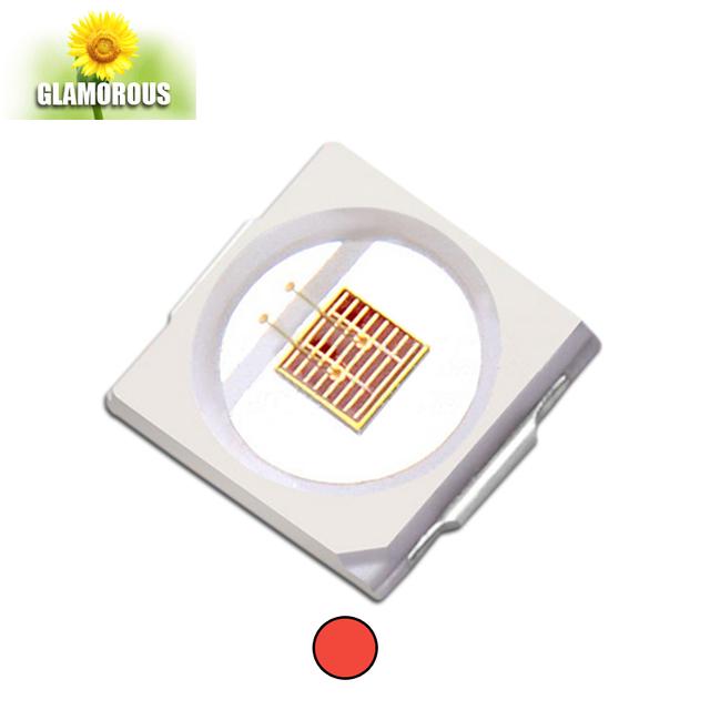 Automotive Production China Sanan Bridgelux 1w 3v 3030 Red Led 620nm 630nm 640nm 650nm 660nm 670nm
