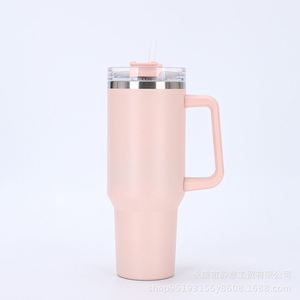 Gobelet isotherme de voyage pour voiture 40oz H1.0 avec poignée, couvercle, paille et base antidérapante, conception personnalisée OEM ODM - Product Image 5