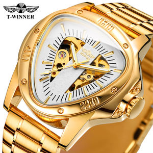 T-Winner Nouvelle Montre Lumineuse Automatique Mécanique pour Hommes Montre à Bracelet Triangle Montres pour Hommes - Product Image 3