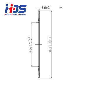 Nuevo disco de freno delantero/trasero de acero de 260mm para motocicleta F070N-A <span class=keywords><strong>SCP001</strong></span> - Product Image 4