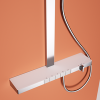 Offre Spéciale mitigeur thermostatique multifonction à une poignée en laiton ensemble de douche de salle de bain avec motifs de pulvérisation douce de massage à jet