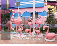 Statue de flamant rose fabuleux personnalisée 2022, statues et sculptures de flamants roses, art de jardin, flamant rose pour l'extérieur et l'intérieur