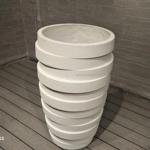 Large Tall Outdoor Garden Fiber <b>Clay</b> Flower <b>Pots</b> & <b>Planters</b> Set for Nursery Landscape Project High <b>Pot</b> for Plantings - Product Image 5