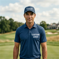 Servicio Integral, Venta Especial, Precio de Fábrica, Polos de Golf de Manga Corta para Hombre de Algodón de Alta Calidad para Uniformes Personalizados con Gorra