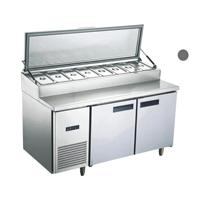 Heavy ybao – Table de préparation de Pizza commerciale, en acier inoxydable, pour supermarché, restaurant, barre de salade, équipement de réfrigérateur, Table de préparation de Sandwich