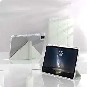 Ipad 10gen 10.9 인치 케이스 및 태블릿 커버를위한 펜 슬롯이있는 새로운 태블릿 케이스 투명 충격 방지 백 케이스