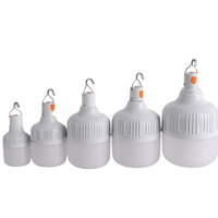 Usine En Gros Rechargeable 5v Dc Led Phare Ampoule 20w 30w 40w 50w Étanche Éclairage De Secours Lampe Ampoule