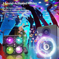 4 Balles Magiques Lumineuses LED RGB Stroboscopiques pour Fêtes, USB avec Télécommande et Activation Sonore pour DJ, Bar, Boîte de Nuit, Mariage |   YSH