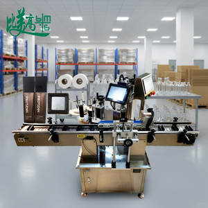 Machine intégrée de codage laser et d'étiquetage latéral pour matériaux thermosensibles, bouteilles de produits chimiques quotidiens, formes carrées/rondes/irrégulières - Product Image 1