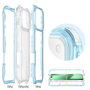 เคสกันกระแทก 3 ชั้น รุ่น Heavy Duty ใส ป้องกันการตก พร้อมถุงลมนิรภัยที่มุมทั้งสี่ สำหรับ iPhone 17 16 15 Pro Max ขายส่ง สายคล้องคอปรับแต่งได้ - Product Image 2