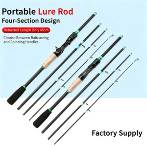 Leurre coulée Baitcasting tige filature <span class=keywords><strong>canne</strong></span> à pêche voyage <span class=keywords><strong>carpe</strong></span> tige articulée leurre tige pour bar chinois - Product Image 3