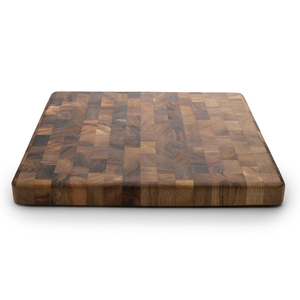 Nouvelle arrivée 14 pouces bois d'acacia extrémité carrée Grain planche à découper écologique élégant <span class=keywords><strong>cuisine</strong></span> <span class=keywords><strong>boucher</strong></span> bloc <span class=keywords><strong>pour</strong></span> hacher - Product Image 5