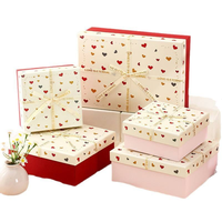 Boîte cadeau rigide personnalisée en carton pour emballage de détail et de marque avec ruban et couvercle