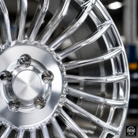 Nouveau stock pour Mercedes GLC GLE, logo flottant personnalisé, homologué OEM DOT, 5x112 19x8.5 66.5mm ET36, alliage d'aluminium forgé poli
