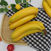 Fruits artificiels personnalisés et réalistes : pomme, banane, raisin, citron, poire – Jouet en forme de fruits pour la décoration de la maison et des fêtes de Noël