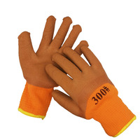 Großhandel Polyester Tauch gummi Sicherheit Handjob Arbeits handschuhe 13 Gauge Nylon Schaum Latex beschichtete Schutz handschuhe für den Bau
