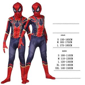 Spider Man <span class=keywords><strong>Spiderman</strong></span> Costume fantasia tuta adulto e bambini Halloween Costume Cosplay rosso nero Spandex 3d <span class=keywords><strong>abbigliamento</strong></span> Cosplay - Product Image 6