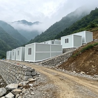 Maison préfabriquée pliable de type X, maison modulaire portable pour l'hébergement sur chantier, camp de travailleurs, bureau et chambre d'hôtes