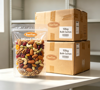 BANTIAN Vente en gros de fruits secs et noix assortis, amandes décortiquées, noisettes, non salées, grillées, dures et sucrées, 1000g, collation pour la famille et les fêtes, personnalisable