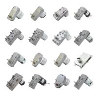 Motor DC Gear dengan Brush, Torsi Tinggi 1Nm, Kecepatan Rendah 250rpm, Daya Rendah 5W, 12V 24V, Gearbox Sudut Kanan 64*38mm, Harga Pabrik, Bersertifikat CE