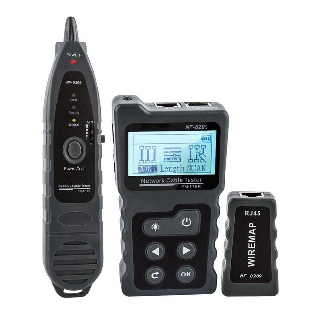 Hot selling NF-8209 Network Cable Tester Ethernet Wire Tracker with 600m Range Cable Length Measurement Fault Locator