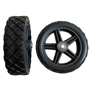 Ruedas de Plástico de 6 Pulgadas, Sólidas, Antideslizantes, de PVC, para Carritos de Camping al Aire Libre - Product Image 4