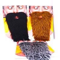 Barbas Postizas para Decoración de Fiestas de Cumpleaños y Halloween, Accesorios para Disfraces de Cine y Televisión, Barbas Completas para Representaciones y Juegos de Rol, Artículos de Cartulina Azul