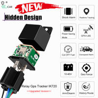 Rastreador GPS IK720 con Relé 4G, Dispositivo de Rastreo Vehicular de Instalación Oculta, Localizador GPS Antirrobo para Automóvil con Alarma de Corte de Combustible