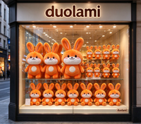 Porte-clés Lapin en Peluche Personnalisé, Adorable Jouet en Peluche Lapin Rembourré pour Cadeaux Promotionnels, Peluches Animaux Doux Personnalisables OEM ODM