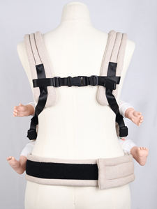Ergonomik katlanabilir pamuk-keten karışımı bebek taşıyıcı-taşınabilir Modern tasarım rahat nefes ve özelleştirilebilir - Product Image 6