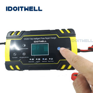 <span class=keywords><strong>Caricabatterie</strong></span> Intelligente Pieghevole 12V 8A 24V 4A con Modalità Multi-Batteria, <span class=keywords><strong>Caricabatterie</strong></span> per Riparazione Batterie al Piombo-Acido per Auto e Moto - Product Image 3