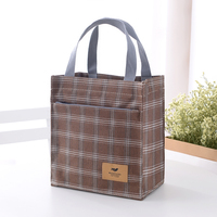 Sac fourre-tout imperméable à carreaux sur mesure, capacité moyenne, doublure TC, pour les trajets quotidiens, sac à lunch, usage quotidien