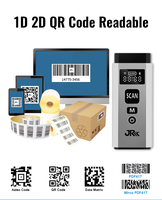 Lecteur de codes-barres 2D CMOS de poche JR CT3609, batterie haute capacité 1100 mAh, scanner QR sans fil Bluetooth pour la logistique