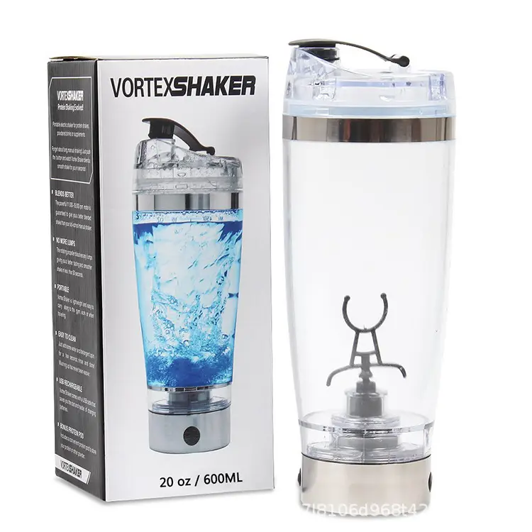 Fabriek Groothandel 450Ml Handgreep Elektrische Shaker Cup Direct Drinken Gymfles Usb Opladen Draagbare Proteïne Poeder Mengmokken