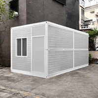 Bâtiment modulaire pliable préfabriqué détachable, maison-conteneur, bureau, magasin, imperméable et insonorisé