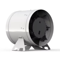 Ventilateur de ventilation en ligne à flux mixte à faible bruit Nussun High Speed 12 pouces avec moteur EC pour l'agriculture verticale
