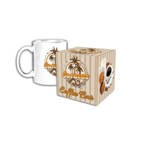 Boîtes de dossiers en carton ondulé recyclé de couleur personnalisée avec laminage mat et gaufrage pour un emballage élégant de tasses à café