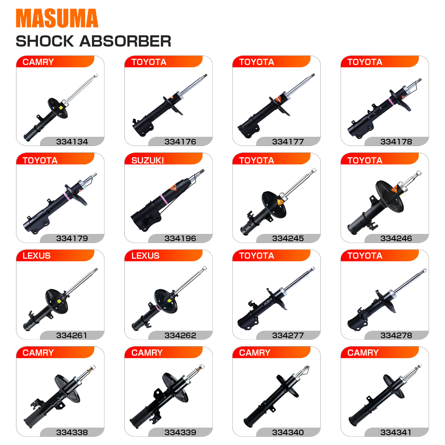 さーまま for Kyb Shock Absorber Rear Axle Left Shock Absorber for