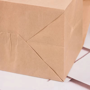 Bolsas de Papel Kraft Marrón para Llevar Comida, Resistentes a <span class=keywords><strong>la</strong></span> Grasa y al Aceite, con Fondo Cuadrado, para Empacar Alimentos - Product Image 2