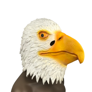 Juego de máscara de cabeza de águila, disfraz de fiesta, pájaro halcón, accesorio para adultos, Halloween, Sexy ojos grandes, máscara de látex Loli, <span class=keywords><strong>Anime</strong></span>, 2 colores, tamaño adulto - Product Image 1