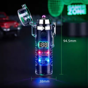 ไฟฉาย USB แบบโค้งคู่กันลมไฟฉายกลางแจ้งอยู่รอดในการตั้งแคมป์กันน้ำไฟแช็คของขวัญบุหรี่อุปกรณ์เสริม - Product Image 6