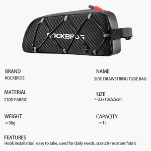 <span class=keywords><strong>ROCKBROS</strong></span>-bolsas para <span class=keywords><strong>bicicleta</strong></span> ultraligeras de gran capacidad, repelente al agua, reflectante, para marco frontal y superior - Product Image 2