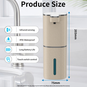 Distributeur automatique de savon liquide mural, rechargeable par USB, sans contact, pour salle de bain, cuisine, savon à vaisselle - Product Image 6