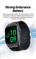 Reloj Inteligente GS500 Profesional de Bajo Consumo de Energía y Larga Duración de Batería, Carátulas Personalizables, Pago Conveniente, 4G